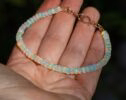 - Solid Gold 14K Welo Opal Bracelet, Ethiopian Opal Bracelet