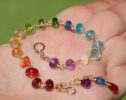 Rainbow Precious Gemstone Wire Wrapped Bracelet