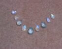 Moonstone and Sky Blue Topaz Necklace in Gold Filled