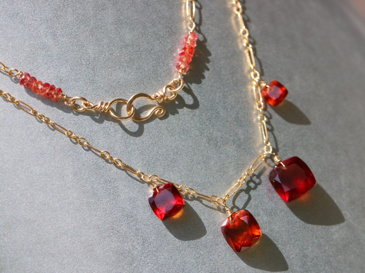 Genni necRaw Garnet Necklace – One Tribe Jewelry
