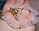 Mexican Fire Opal Gemstone Bracelet, One of a Kind