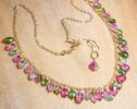 Watermelon Tourmaline Necklace, One of a Kind