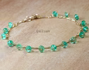 Genuine Zambian Emerald Bracelet