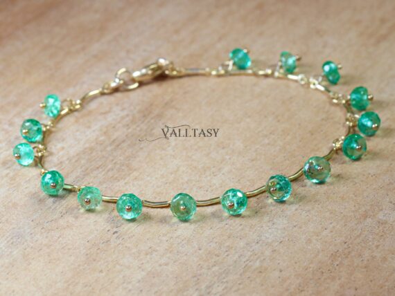 Genuine Zambian Emerald Bracelet