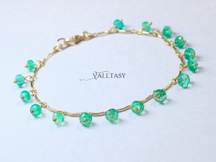 Genuine Zambian Emerald Bracelet
