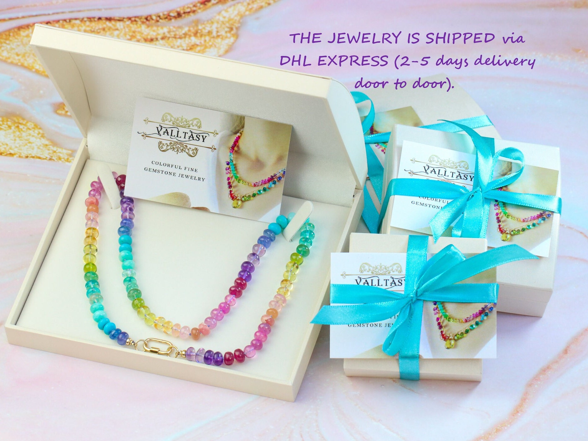 Rainbow Precious Gemstone Wire Wrapped Bracelet