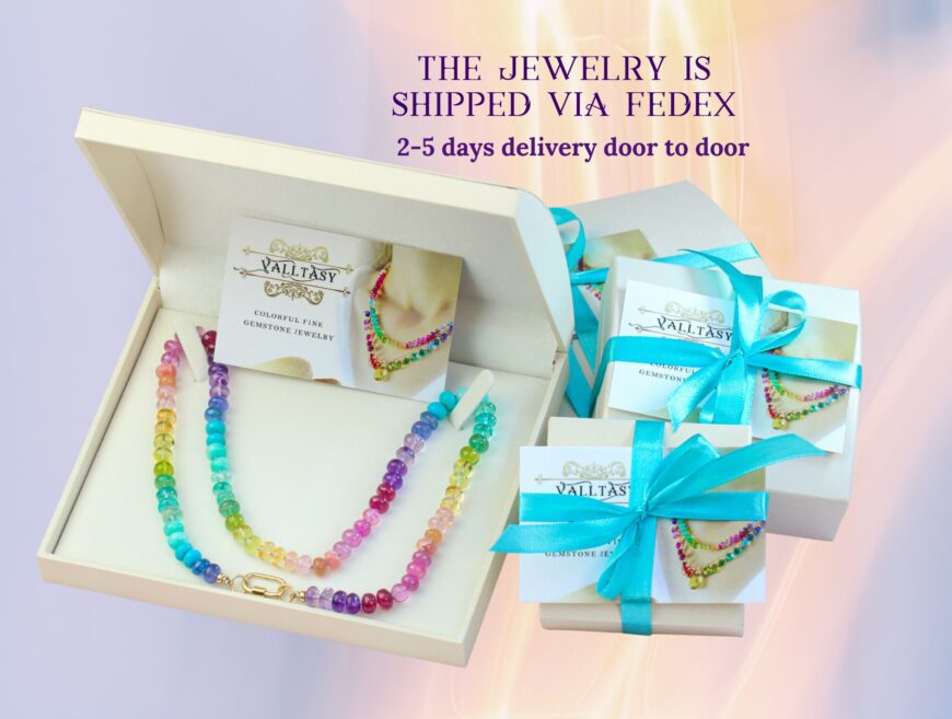 Solid Gold 14K Rainbow Multi Wrap Bracelet Necklace, Multi Layered Bracelet, Double Layered Necklace, Long Necklace