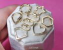 Solid Gold 14K Heart Connector