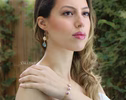 Peach and Pink Pearl Bracelet, High Luster Pearl Trio Chain Bracelet