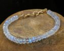 Rainbow Moonstone Blue Fire Bracelet