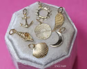 Solid Gold 14K Sea Shell Charm