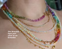 Solid Gold 14K Silk Knotted Ethiopian Opal Bracelet, Two Opal Halves Bracelet
