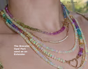 Solid Gold 14K Silk Knotted Ethiopian Opal Bracelet, Two Opal Halves Bracelet