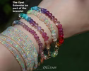 Solid Gold 14K Silk Knotted Ethiopian Opal Extender for Bracelets and Necklaces