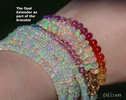 Solid Gold 14K Silk Knotted Ethiopian Opal Extender for Bracelets and Necklaces