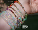 Solid Gold 14K Silk Knotted Ethiopian Opal Extender for Bracelets and Necklaces