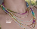 Solid Gold 14K Silk Knotted Ethiopian Opal Extender for Bracelets and Necklaces