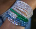 Solid Gold 14K Santa Maria Aquamarine Bracelet, Aquamarine Beaded Bracelet