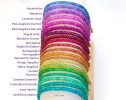Solid Gold 14K Colorful Gemstone Beaded Bracelets, Precious Stone Stacking Bracelets