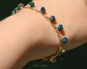 - Ethiopian Black Opal Dainty Gemstone Bracelet