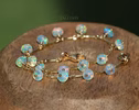 - Ethiopian Opal Dainty Gemstone Bohemian Bracelet