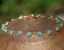 - Ethiopian Opal Dainty Gemstone Bohemian Bracelet