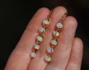 - Ethiopian Opal Dangle Earrings, Ethiopian Opal Earrings in Gold Filled