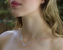 - Rainbow Moonstone Necklace, Gold Filled Drop Necklace, Statement Necklace