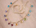 - Rainbow Precious Gemstone Necklace