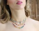 - Rainbow Precious Gemstone Necklace