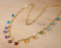 - Rainbow Precious Gemstone Necklace