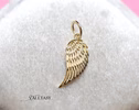 - Solid Gold 14K Angel Wing Charm