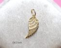 - Solid Gold 14K Angel Wing Charm