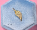 - Solid Gold 14K Angel Wing Charm