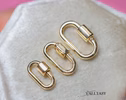- Solid Gold 14K Carabiner Connector