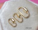 - Solid Gold 14K Carabiner Connector