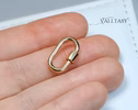 - Solid Gold 14K Carabiner Connector