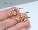 - Solid Gold 14K Carabiner Connector