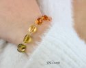 - Solid Gold 14K Citrine, Sunstone, Lemon Topaz Gemstone Wire Wrapped Bracelet, One of a Kind