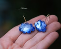 - Solid Gold 14K Cloud Earrings, Unique Earrings Design