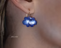 - Solid Gold 14K Cloud Earrings, Unique Earrings Design