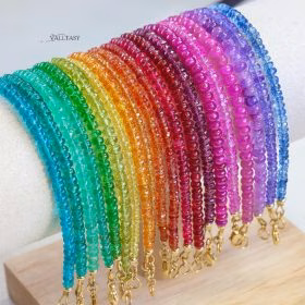 The MINI Bracelets - Colorful Gemstone Beaded Bracelets, Precious Stone Stacking Bracelets in Gold Filled The MINI Bracelets - Colorful Gemstone Beaded Bracelets, Precious Stone Stacking Bracelets in Gold Filled