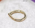- Solid Gold 14K Connector, Charm Holder, Push Lock