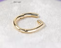 - Solid Gold 14K Connector, Charm Holder, Push Lock