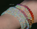 - Solid Gold 14K Ethiopian Opal Multi Wrap Bracelet Necklace, Multi Layered Bracelet, Double Layered Necklace, Long Necklace