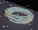 - Solid Gold 14K Ethiopian Opal Multi Wrap Bracelet Necklace, Multi Layered Bracelet, Double Layered Necklace, Long Necklace