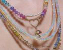 - Solid Gold 14K Ethiopian Opal Multi Wrap Bracelet Necklace, Multi Layered Bracelet, Double Layered Necklace, Long Necklace