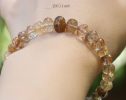 - Solid Gold 14K Golden Rutilated Quartz Bracelet