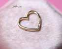 - Solid Gold 14K Heart Connector