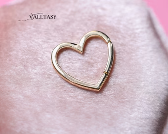 - Solid Gold 14K Heart Connector